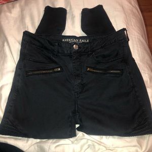 american eagle soft jeans with zippers